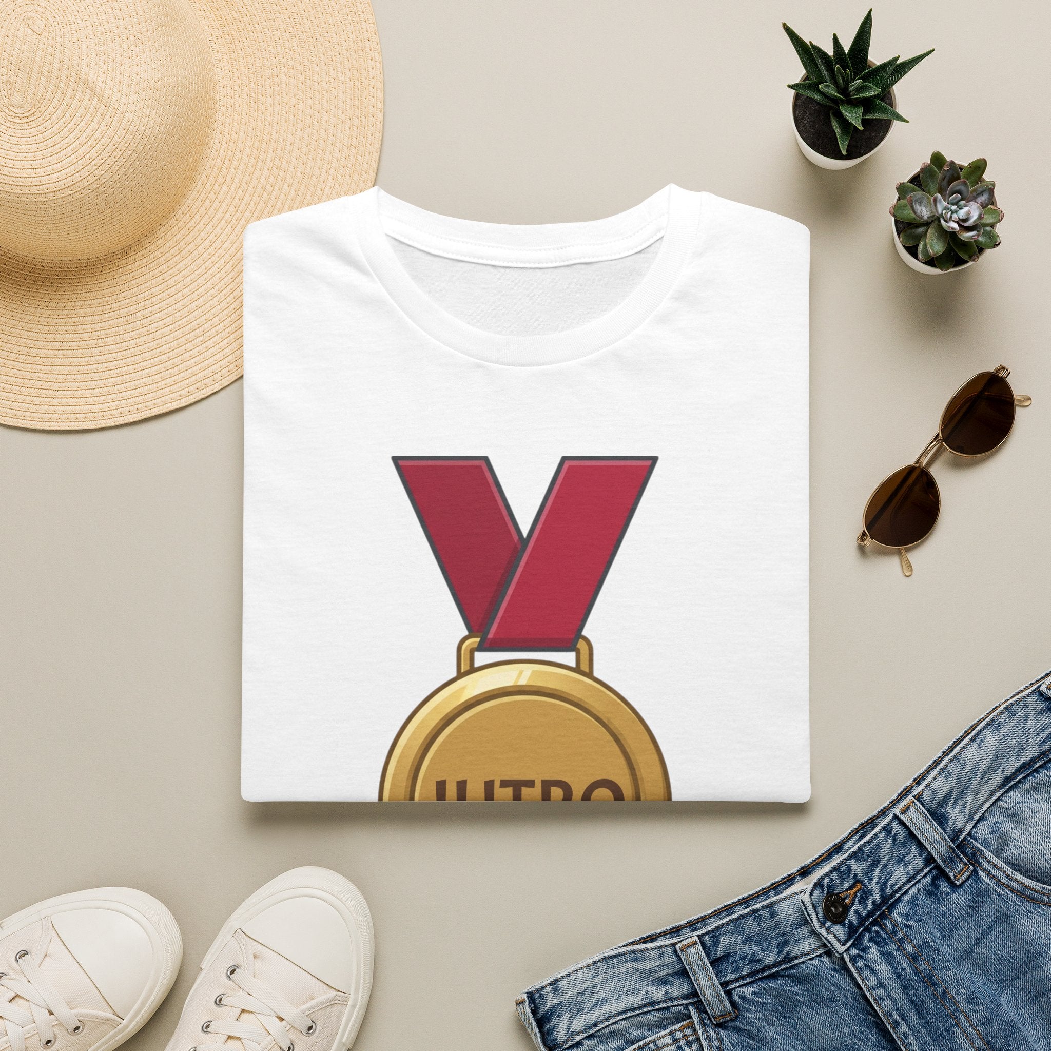 T-Shirt – Medal Design "JUTRO" (Specialist in Delaying to Tomorrow)